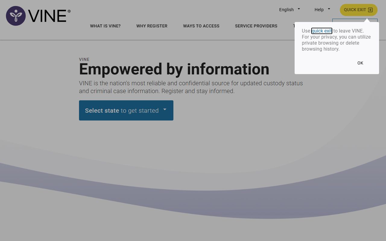 VINE notification system for Essex County jail mugshots