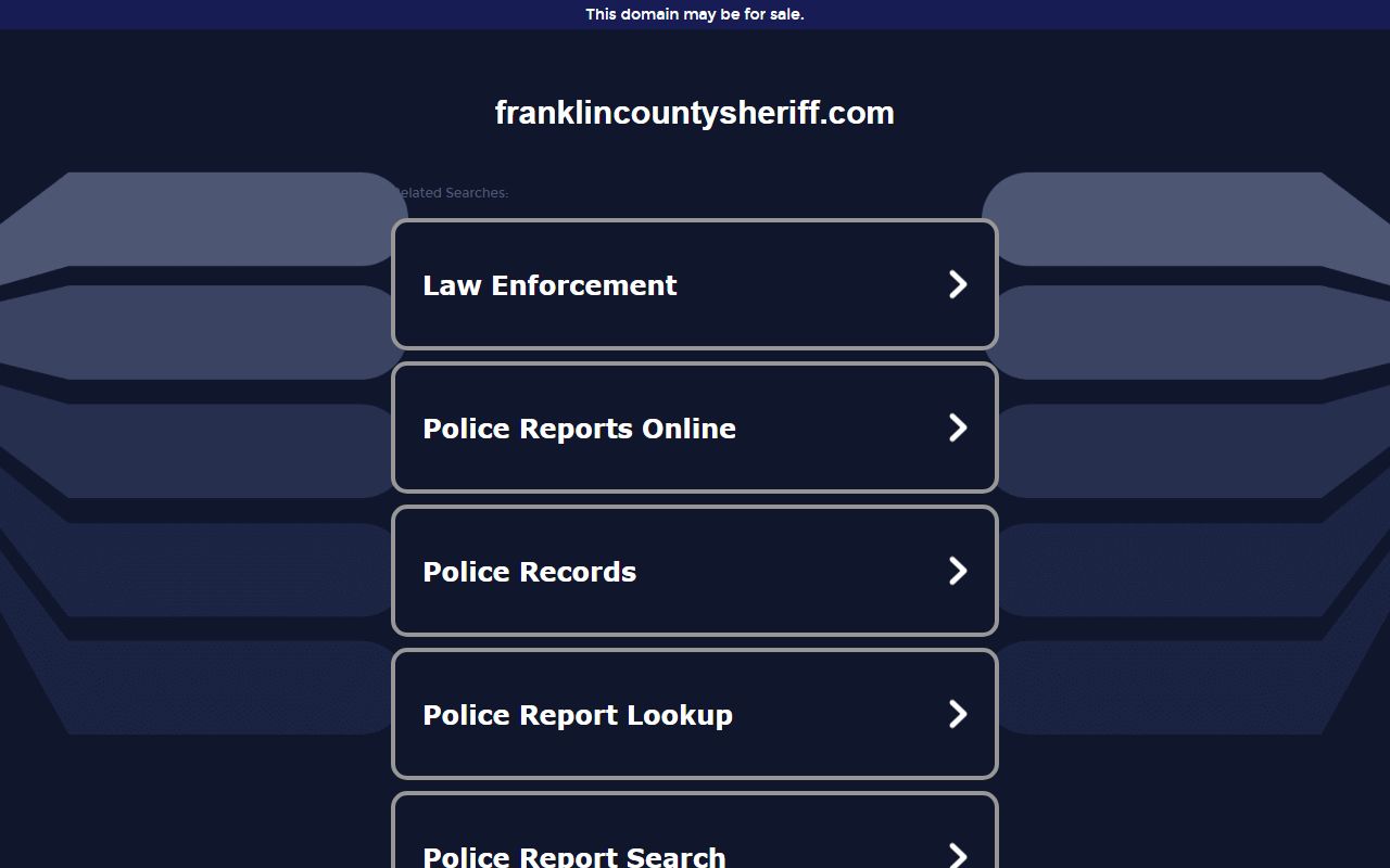 Franklin County jail mugshots sheriff office
